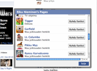 ruutukaappaus facebookista