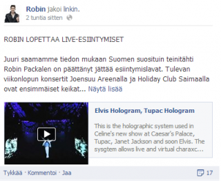 Robin lopetti