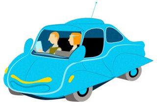 Ubiikkiyhteiskunta autoon. Kuva: Christer Nuutinen