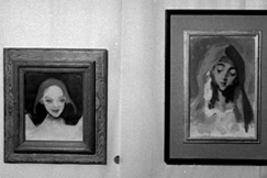 Kuva: Tauluja Helene Schjerfbeckin n�yttelyss�. (1954) YLE kuvanauha.