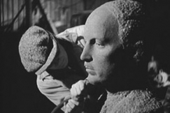 Kuva: Kuvanveist�j� Kalervo Kallio k�sittelee presidentti Risto Rytin muotokuvaa 