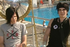 Kuva: Lovex-yhtyeen Julian ja Vivian. YLE kuvanauha. 