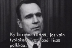 Kuva: Mauno Koivisto (1977) Ver�j�. YLE kuvanauha.