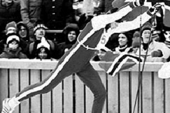 Kuva: Juha Mieto hiiht�� Lake Placidin talvikisojen 15 km:n kilpailun viimeisi� metrej� 17.2.1980. Kuva: Yhtyneet kuva-arkisto.