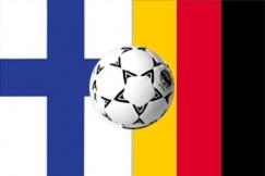 Kuva: Suomen lippu: piirros Kari Laurla (1998). Saksan lippu: kuva Photo Disc Ltd. (2000) Pallo: kuva Arja Lento. (2002)