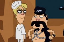 Kuva: Kaksi ilotalon asiakasta jonossa. YLE kuvanauha. 