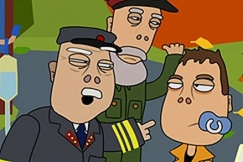 Kuva: Ky�sti P�ysti kohtaa vanhukset. YLE kuvanauha.