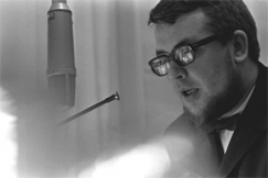 Kuva: Kuuluttaja Pentti Fargerholm (1060-luku). Kuva: Kalle Kultala