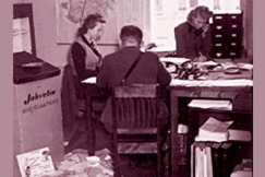 Kuva: Jahvetin kirjelaatikon toimitus (1940-luku). YLE.