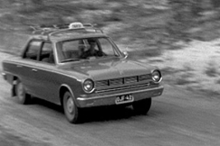 Kuva: Taksi Hailuodossa. YLE kuvanauha.