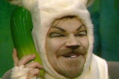 Kuva: M. A. Numminen j�nisasussa (1988). YLE kuvanauha.