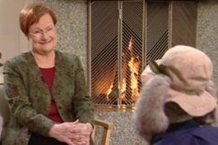 Kuva: Presidentti Tarja Halonen Ransun haastattelussa Kuva: Presidentti Tarja Halonen Ransun haastattelussa