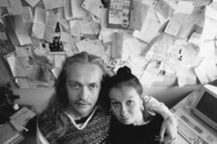 Kuva: Toimittajat Markku Heikkinen & Nadja Nowak (1991). YLE/Kalevi Rytk�l�.