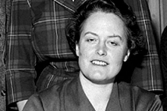 Kuva: Radiokuuluttaja Maija Rankama (1960). Kuva: Ruth Tr�skman / YLE.