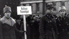 Kuva: Itsen�isyysp�iv� 1940 oli harras. YLE kuvanauha.