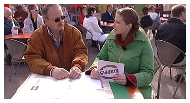 Tapio Sademies ja Anu Brask (copyright YLE/videokuvaa)