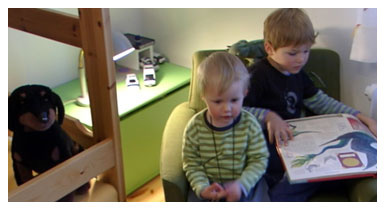 Lastenhuoneen kierrätyssisustusta (copyright YLE/videokuvaa)