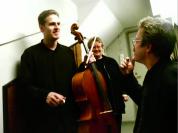 Tuomas Ylinen ja pianisti Martti Rautio resitaalin jalkeen