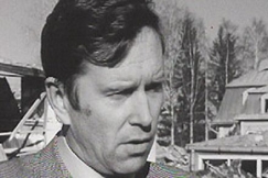 Kuva: Puolustusministeri Ingvar S. Melin Lapualla. YLE kuvanauha.