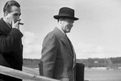 Kuva: Universal International Films �yhti�n johtomiehi� Suomessa. (1946) YLE kuvanauha.