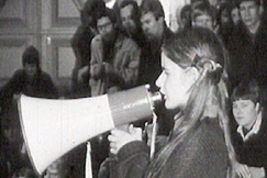 Kuva: Tasavallan presidentti Urho Kekkonen ja rouva Sylvi Kekkonen ylioppilaskunnan 100-vuotisjuhlassa. YLE kuvanauha.