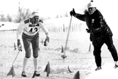 Kuva: Sapporon olympialaiset 1972. 
Naisten 5 kilometrin hiihto.
Pressfoto