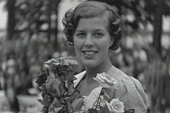 Kuva: Vuoden 1937 kaunein, Margareta Huldin. YLE kuvanauha.