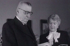 Kuva: Juho Kusti ja Alli Paasikvi. YLE kuvanauha.