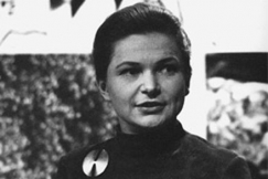 Kuva: Suomen YK-liiton p��sihteeri 
Hilkka Pietil�.
(1960-luku)
Antero Tenhunen