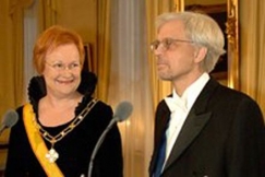 Kuva: Tasavallan presidentti puolisoineen. Touko Yrttimaa.