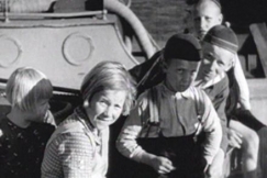 Kuva: Saimaan kanavan liikennett� vuonna 1934. YLE kuvanauha.