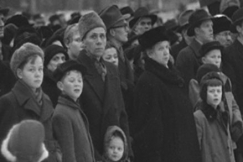 Kuva: Oympiavuoden p��t�sjuhlassa oli haikea tunnelma. YLE kuvanauha.