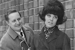 Kuva: Eurovision iskelm�laulukilpailun Suomen karsinnan voittajat s�velt�j� Ossi Runne ja laulaja Ann-Christine. Kalle Kultala.