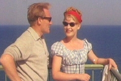 Kuva: �ke Lindman ja Tamara Lund Varnassa. (1963) YLE kuvanauha.