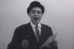 Kuva: Kansanedustaja E. J. Paavola laulaa piippu k�dess�. (1967) YLE kuvanauha.