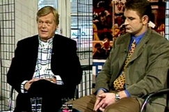 Kuva: Alpo Suhonen ja Mika Nieminen 1997. YLE kuvanauha