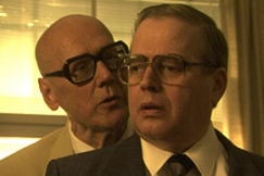 Kuva: Heikki Nousiainen ja Jukka Voutilainen Presidentit-sarjassa. YLE kuvanauha.