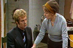 Kuva: Ilmari Saarelainen ja Eila Roine. YLE kuvanauha.