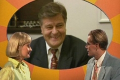 Kuva: Mikko Pes�l� Iltalypsyn haastattelussa (1996) YLE kuvanauha.