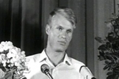 Kuva: Le Cl�zio Lahdessa (1966). YLE kuvanauha.