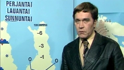 Kuva: Meteorologi Martti M�kel�. (1981) YLE kuvanauha.