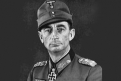 Kuva: Kenraalieversti Eduard Dietl. (1943) Kuva teoksesta Fahrbahn Lappland, Mens-Verlag.