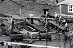 Kuva: Uittoja vuonna 1933 Kuopion suunnalla. YLE kuvanauha.