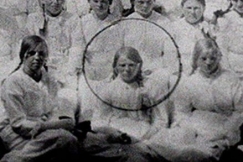 Kuva: Nuori Maria �kerblom valokuvassa. YLE kuvanauha. 