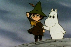 Kuva: Nuuskamuikkunen ja Muumipeikko (1992). YLE kuvanauha.