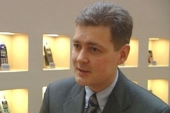 Kuva: Nokian viestint�johtaja Lauri Kivinen (2001). YLE kuvanauha.