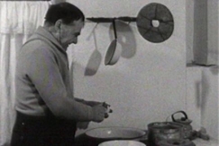 Kuva: Toivo Uutela kodissaan (1968) YLE kuvanauha.