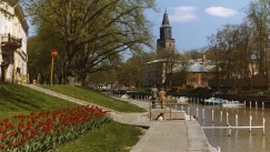 Kuva: Aurajoki ja Turun tuomiokirkko (1977). Harry Isaksson.