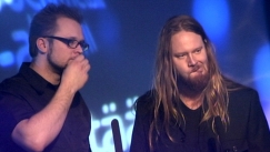 Kuva: Janne Hongisto ja Jouni Hynynen Emma-gaalassa (2004). Yle kuvanauha.