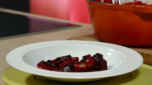 Burgundinpata. Kuva: Yle Aamu-tv, Voita & Sokeria